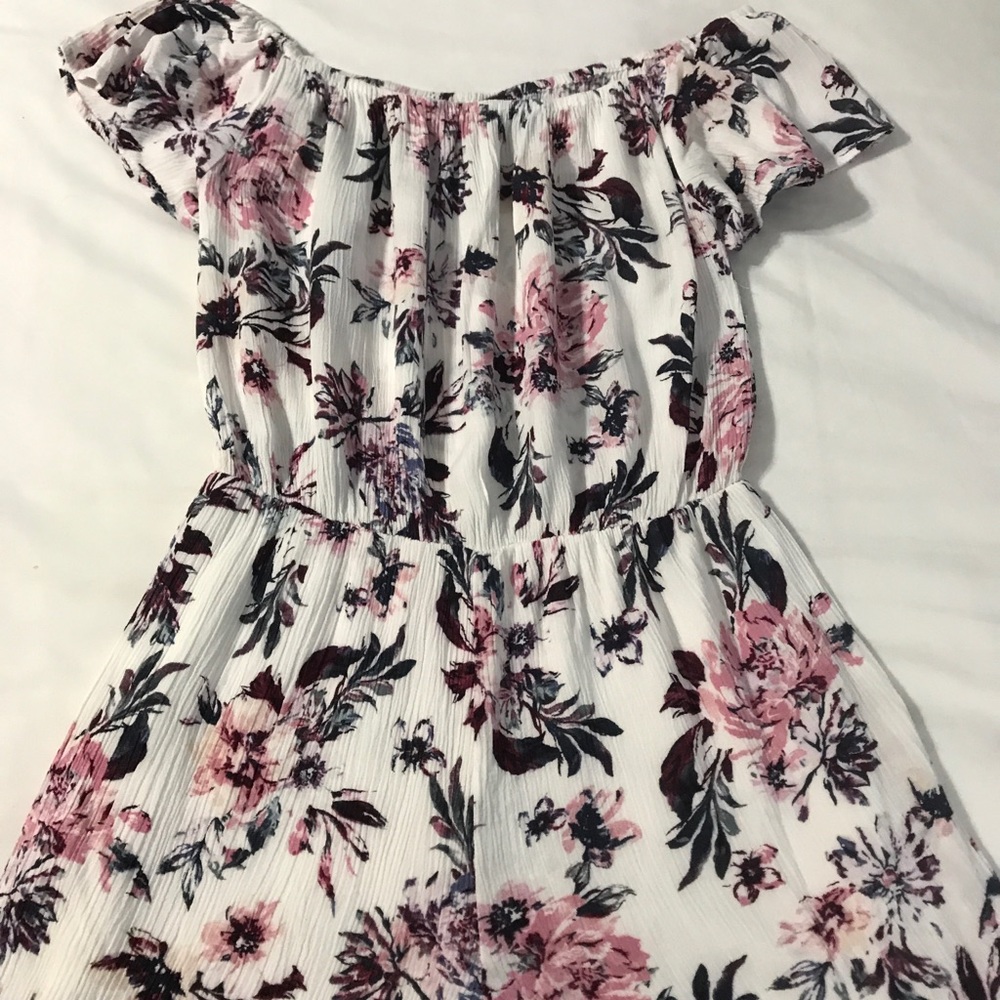 Pacsun Floral Off the Shoulder Romper